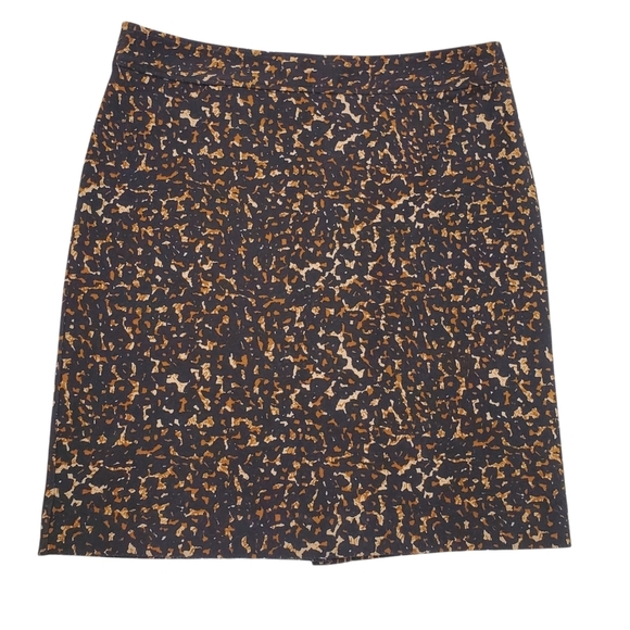 Lord  & Taylor Animal Print Fitted Skirt - Picture 1 of 8